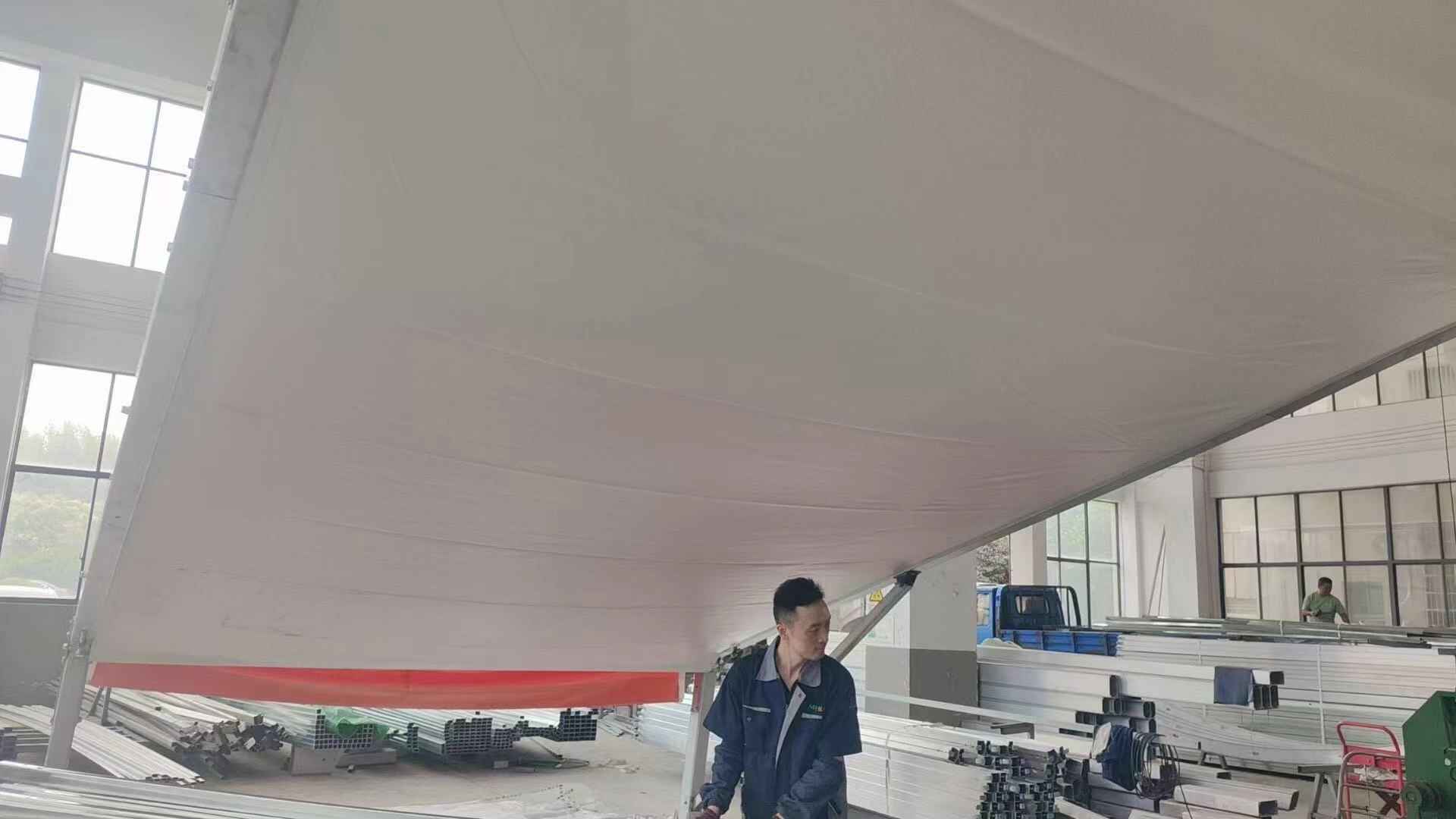 Anqing Arc-Roof Tent: 13.5 m x 30 m with Insulated Panel Walls