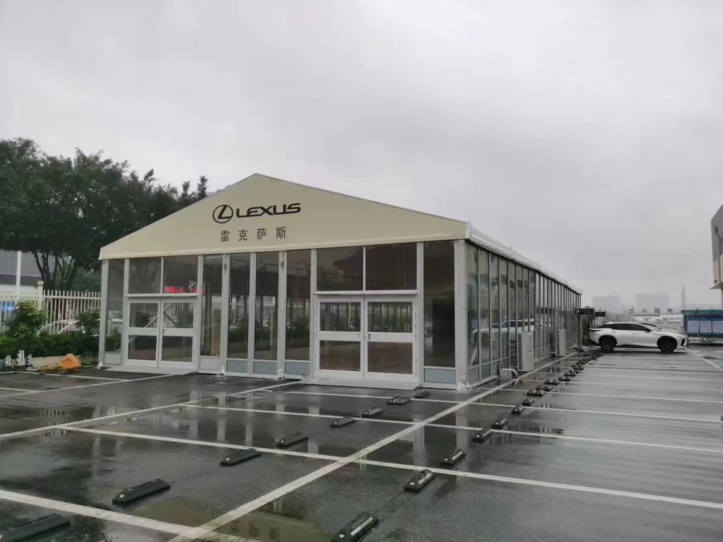 Lexus finished exhibition tent