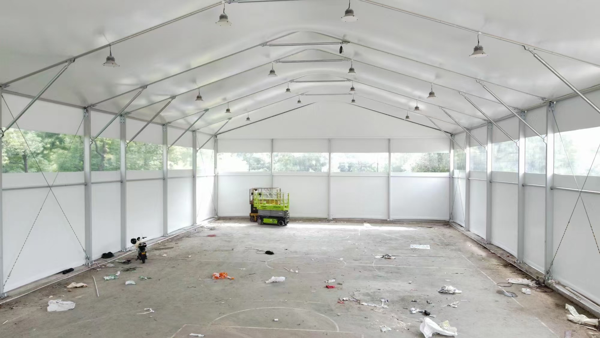 Basketball hall tent project